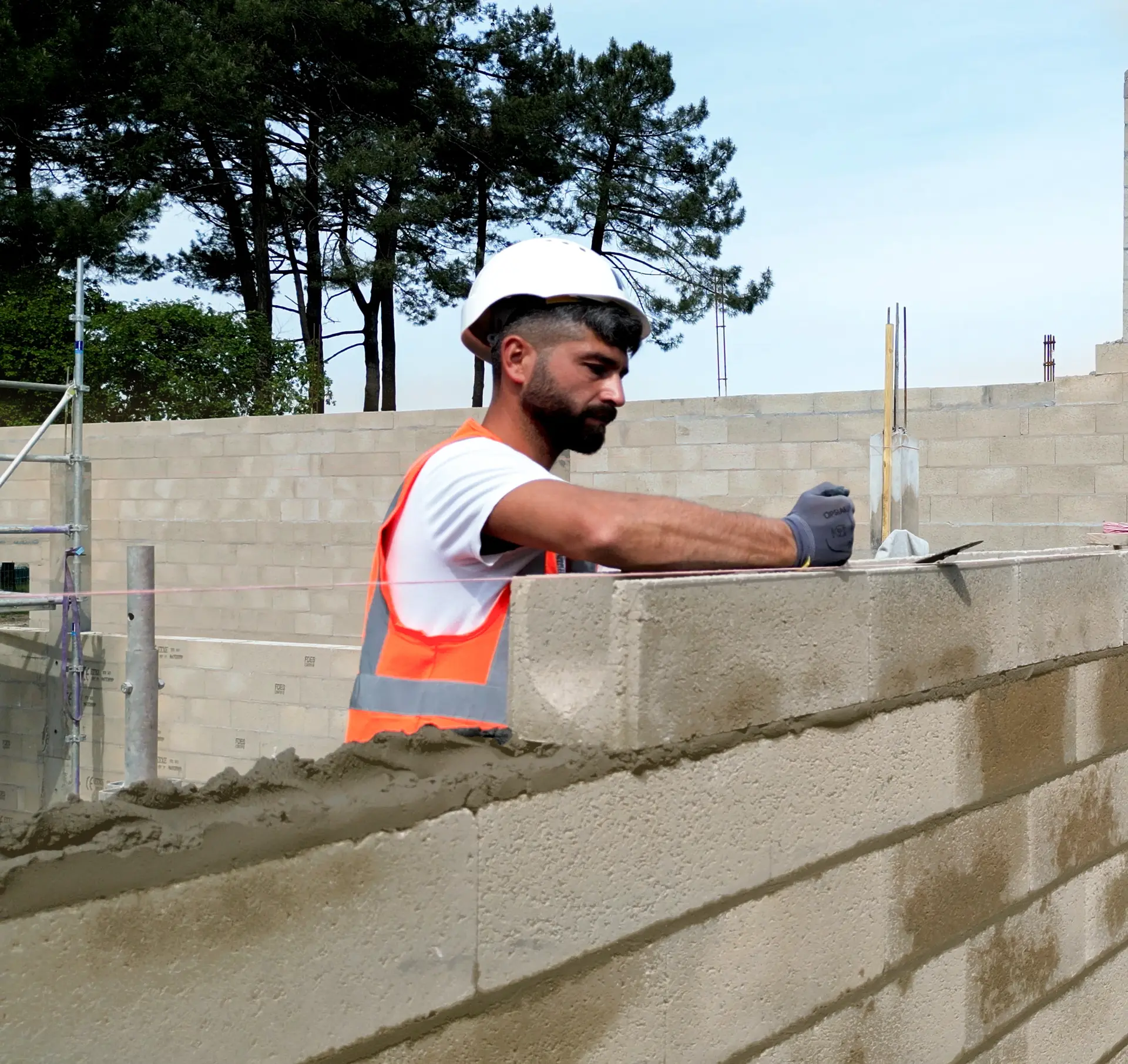 mortier et parpaing bloc creux materrup ERP Mimizan