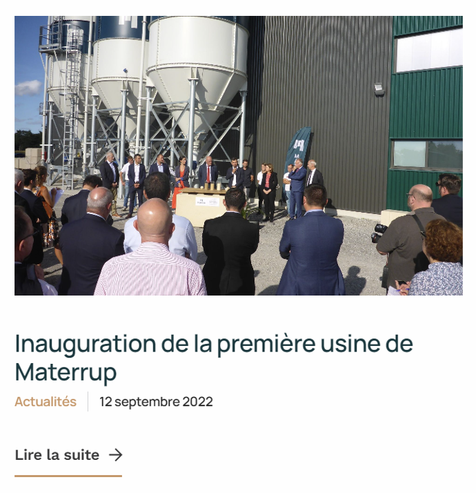 Article blo inauguration usine