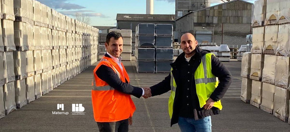 LIB INDUSTRIES et MATERRUP s’associent pour fabriquer des produits en béton bas carbone formulé à partir de ciment MCC1©