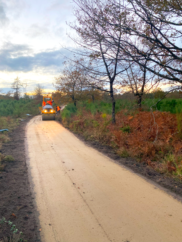 | Piste cyclable mise en oeuvre